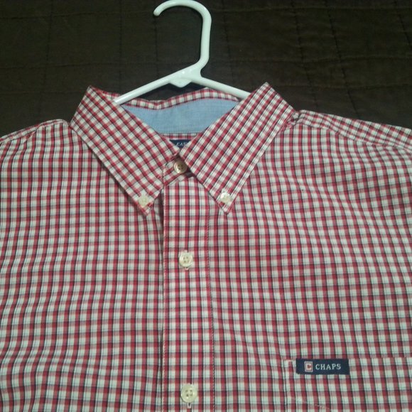 Chaps plaid Button mens shirt - Picture 3 of 7